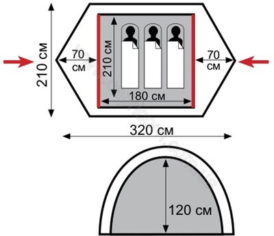 Палатка туристическая Tramp Scout 3