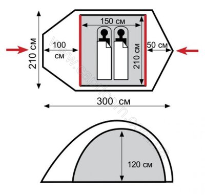 Палатка туристическая Tramp Lair 2