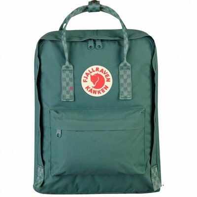 Рюкзак городской Fjallraven Kanken Frost_Green/Chess_pattern 23510.664-904