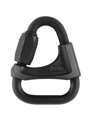 Конектор Petzl Delta N8 (сталь) с защелкой Black