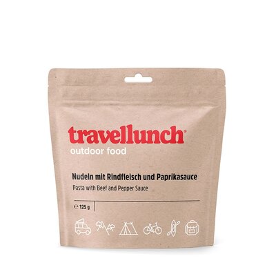 Їжа швидкого приготування Travellunch Паста (макарони) з яловичиною і соусом з перцю 1 порція 50139