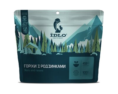 Снеки IDLO Орехи с изюмом