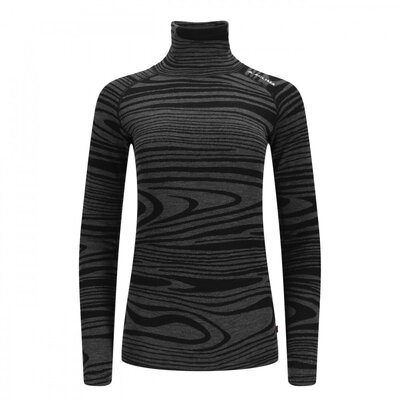 Термобелье блуза Aclima женская WarmWool Roll Neck W's Black Motion