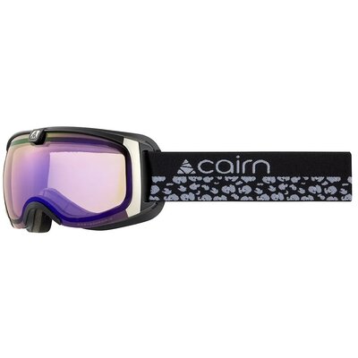 Маска горнолыжная Cairn женская Pearl Evolight Mat black - purple leopard